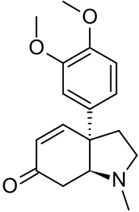 Mesembrenone molecule structure